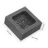 Angoily Graphite Ingot Mold for Casting Reusable Melting Tool with Shape Slot Durable High Purity Graphite Thermal Stability for Quick Heating Cooling view 2