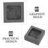 Angoily Graphite Ingot Mold for Casting Reusable Melting Tool with Shape Slot Durable High Purity Graphite Thermal Stability for Quick Heating Cooling view 3