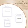 CRASPIRE 3 Sizes White Square Embroidery Hoops Plastic Cross Stitch Snap Frames Universal Clip Hoop Rectangle for Quilting Silk Painting DIY Sewing Tools Accessory Art Craft(6x6 8x8 11x11) view 2