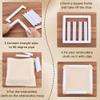 CRASPIRE 3 Sizes White Square Embroidery Hoops Plastic Cross Stitch Snap Frames Universal Clip Hoop Rectangle for Quilting Silk Painting DIY Sewing Tools Accessory Art Craft(6x6 8x8 11x11) view 4