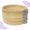 ARTIBETTER 12pcs Embroidery Hoops Circle Frames for Cross and Needlework for Beginners and Craft Projects view 3