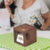 FLCPJGV Photo Album Flip Book DIY Display Box Photobook Animation Machine Hand Crank for Traveling Wedding Mother Day Scrapbooking, Brown view 3