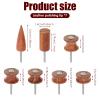 7Pcs Leather Edge Burnishing Bits for Rotary Tools - Wood Leather Polishing Bits, Ideal for Sanding, Polishing, & Grinding Leather Edges & Burrs, Simplifying Leather Crafting Works view 2