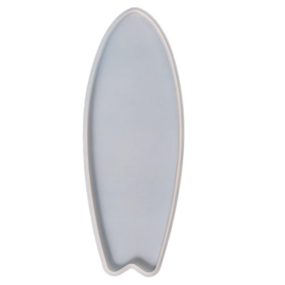 HOMSFOU 2pcs Surfboard Silicone Molds Flexible Epoxy Casting Molds for Crafts and Easy to Use for Unique Cup Mats and Home Decor