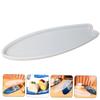 HOMSFOU 2pcs Surfboard Silicone Molds Flexible Epoxy Casting Molds for Crafts and Easy to Use for Unique Cup Mats and Home Decor view 3