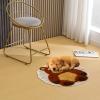 Latch Hook Rug Kit Cute Cartoon Bear Round Carpet Crochet Yarn Craft DIY Hook and Latch Door Mat Tapestry for Christmas Home Floor Decoration 50x50cm-1 view 4