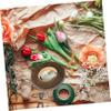 Housoutil 12rolls Deep Floral Tape for Bouquet Stem Wrapping Crafts and Flower Arrangements Strong Adhesion and Stretchable Crepe Material view 4