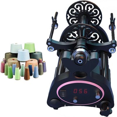 Electric Spinning Wheel, Electric Fiber Spinner, with Digital Display Function and Removable Control Box,Forward and Reverse Switching,for Blending Roving