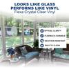 Flexa Crystal Clear Vinyl 20 Gauge (72" Wide) 30 Yards | Double Polished Marine Grade Vinyl | Waterproof, UV Resistant, CPSIA Compliant | Flexible Fire Retardant Plastic for Porch Enclosure, Windows view 3