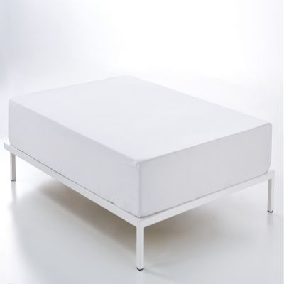 Adjustable White Fabric - Cama de 90 (28 cm High) - 50% Cotton / 50% Polyester - 144 Hilos. Gramage: 115