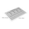 LALADEFIEE Jewelry Making Bead Board Tray DIY Beading Supplies for Bracelets and Necklaces Flocked Design Measuring Channels for Women and Girls Crafting view 3