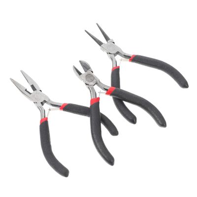 DOITOOL 3pcs Diy Accessories Pliers Hand Jewelry Making Pliers Steel Crimping Fine Workmanship