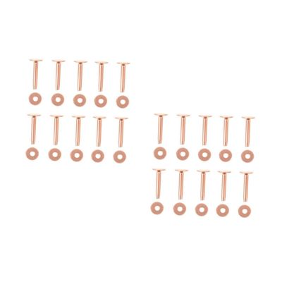 DIYEAH 20sets Leather Repair Rivets Multifunctional for Bags Clothes and Accessories High-Grade Material for Leather Craft Projects