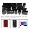 Leather Hole Punch Set 39PCS | Alloy Steel DIY Craft Tool for Phone Cases/Wallets/Belts | Hollow Cutter Tool Die with Hammer | Round, Square & Oval Shapes view 2