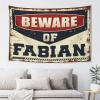 PLOWS Tapestry For Men Beware Of Fabian Tapestry Bedroom Decor Aesthetic Bedroom Door Decor(75X100CM) view 1