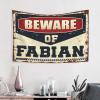 PLOWS Tapestry For Men Beware Of Fabian Tapestry Bedroom Decor Aesthetic Bedroom Door Decor(75X100CM) view 2