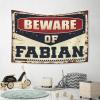 PLOWS Tapestry For Men Beware Of Fabian Tapestry Bedroom Decor Aesthetic Bedroom Door Decor(75X100CM) view 4