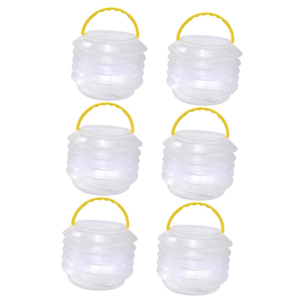 HOMSFOU 5sets Brush Washing Bucket Pen Wash Collapsible Tub for Painting Portable Foldable Wash Pen Bucket