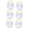 HOMSFOU 5sets Brush Washing Bucket Pen Wash Collapsible Tub for Painting Portable Foldable Wash Pen Bucket view 1
