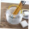 HOMSFOU 5sets Brush Washing Bucket Pen Wash Collapsible Tub for Painting Portable Foldable Wash Pen Bucket view 4
