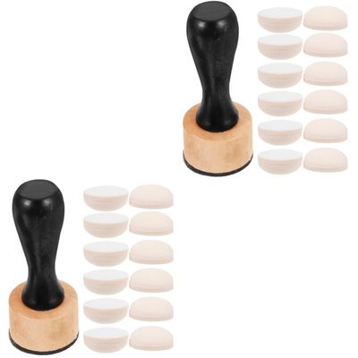 ARTIBETTER 2sets Painting Sponge Stamper Handle Painting Sponges for Boys and Girls Easy to Clean Art Tool for Creative Fun and Imagination Development