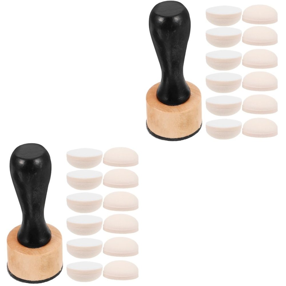 ARTIBETTER 2sets Painting Sponge Stamper Handle Painting Sponges for Boys and Girls Easy to Clean Art Tool for Creative Fun and Imagination Development