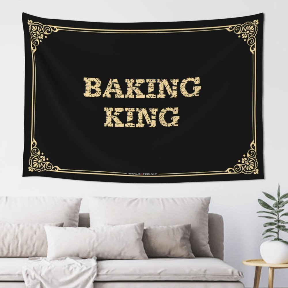 CDWS Outdoor Bar Accessories Decor Baking King Tapestyr Room Decorations Bar For Man Cave(75X100CM)