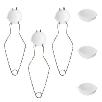 Crucibles Set for Melting Metal Kit,High-Heat Casting Kit with 6 Pcs Ceramic Quartz Crucibles and 3 Pcs Crucible Tongs Handle,Graphite Clay Crucible for Silversmithing Starter, Jewelry Making
