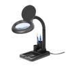 Lab Microscope Accessories 5X/10 40 LED Lights Magnifying Glass Illuminated Magnifier Lamp Loupe Reading/Rework/Soldering Table Lamp view 1