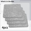 4 Pcs Needle Felting Pads, Needle Felting Kit for Beginners, Felt Ironing Mats 10X10 in, Felt Pads for Crafting and Dry Cleaning view 3