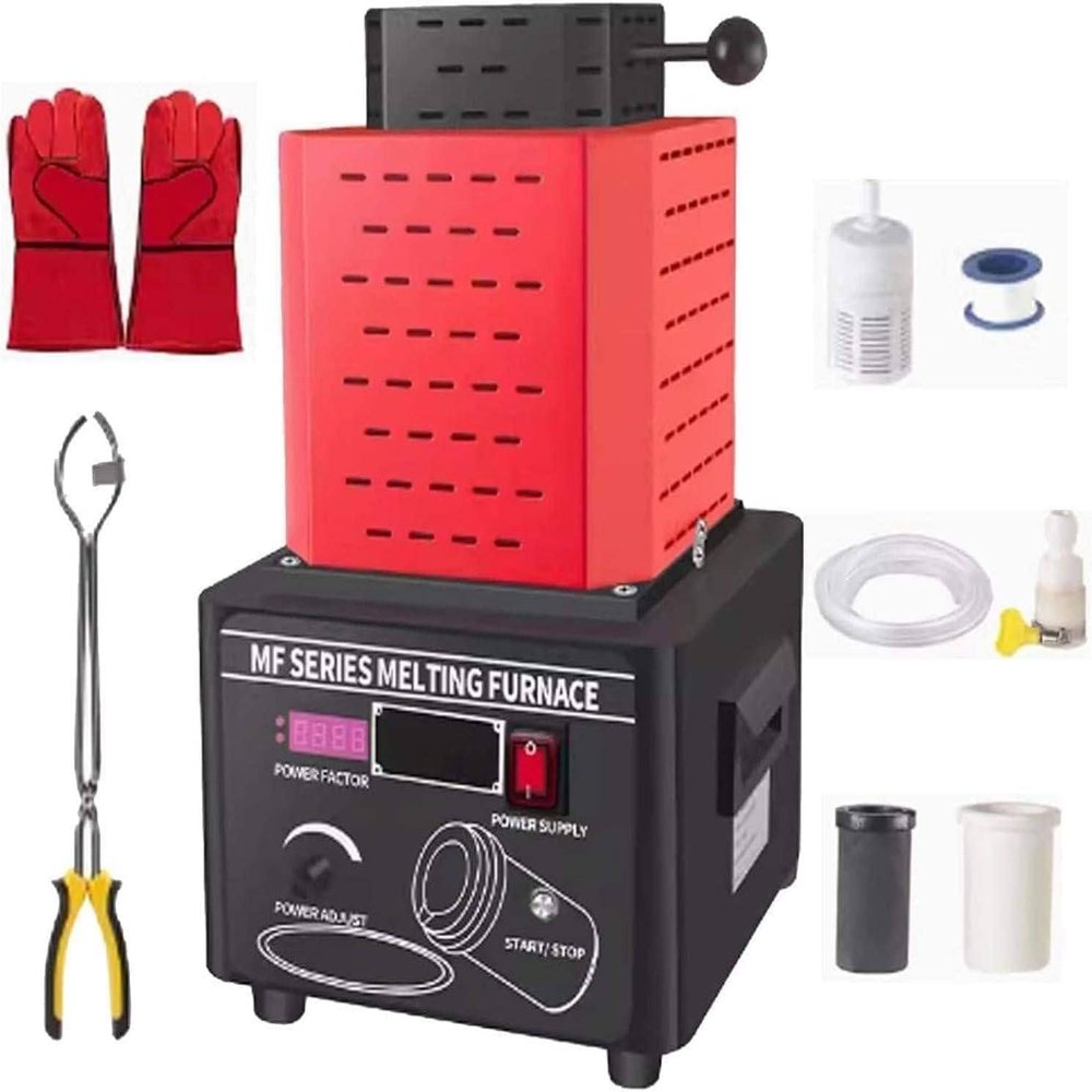 LPLYAA Automatic Digital Melting Furnace 1600/2912 Melting Furnace Gold Melting Furnace, Casting Furnace 5000W Melting Furnace(3kg)