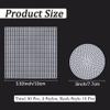 CRASPIRE 30Pcs 2 Styles White Plastic Mesh Canvas Sheets Crafting Knit Crochet Acrylic Yarn Projects Cross Stitch Needlepoint Square Round for Coasters Embroidery Diy Handicraft Make Aquarium Dividers view 2