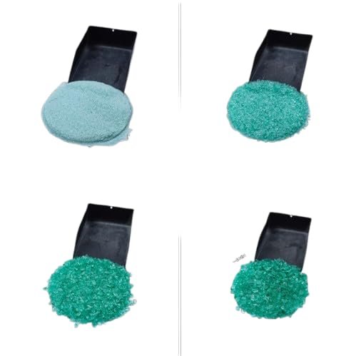 Crushed Emerald Hydro Quartz Coarse Gemstone All Size Powder Healing Stone Powder Emerald Hydro Perfect For Woodwork Inlay Ring Inlay Resin (500 Gram (17.63 OZ), 3 to 5 MM)