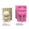 Elnwnnkc Succulent Planter Mold, Capybaras Shaped Silicone Flower Pot Molds for Concrete Epoxy Resin, Cute Plaster Candle Holder Jewelry Storage Box Makeup Pen Holder Ornament Mould view 3