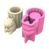 Elnwnnkc Succulent Planter Mold, Capybaras Shaped Silicone Flower Pot Molds for Concrete Epoxy Resin, Cute Plaster Candle Holder Jewelry Storage Box Makeup Pen Holder Ornament Mould view 4