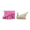 Elnwnnkc Succulent Planter Mold, Christmas Sleigh Shaped Silicone Flower Pot Molds for Concrete Epoxy Resin, Plaster Candle Holder Jewelry Storage Box Makeup Pen Holder Mould Table Ornament Mould view 1