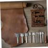 Holibanna 10pcs Leather Half Round Cutter Punch Durable Leather Craft Tools for DIY Projects for Belts and Handbags Various for Versatile Use view 3