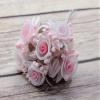 72PC Artificial Organza Silk Flower Baby Breath Pick for Home Craft Decor DIY Wedding Bridal Veil Headband Dress Cake Topper Embellishment Favor Corsage Floral Bouquet Arrangement (Light Pink) view 4