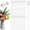 240 Pcs Floral Card Holder Sticks, 9.5 Inches Clear Plastic Picks for Cards in Bouquets and Parties view 1