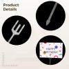240 Pcs Floral Card Holder Sticks, 9.5 Inches Clear Plastic Picks for Cards in Bouquets and Parties view 4