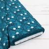 Premium Cotton Quilting Fabric Sold By The Yard - Vintage Threads Collection - 44" Width - 100% Cotton - Quilting, Sewing, Crafts - Dark Teal Dots view 1