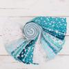 10 Yard Cut Premium Cotton Quilting Fabric Sold By The Yard - Vintage Threads Collection - 44" Width - 100% Cotton - Quilting, Sewing, Crafts - Light Blue Bunnies view 3