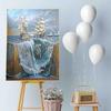 Diamond Painting Kit Sailboat Sea Diamond Art Kits for Adults DIY Full Round Drill Embroidery Cross Stitch Gems for Crafting 5D Crystal Gem Art Adult Crafts for Home Wall Decor Gifts 32x40inch 5-HT6 view 2