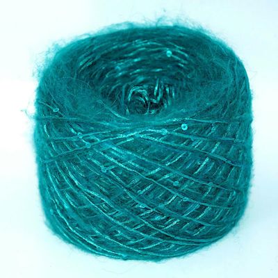 250g Wool Mohair Shiny Sequin Yarn Skein Crochet Hand Knitting Thick Crochet Weaving Knit Thread