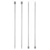 uxcell 4Pcs 4.5mm(7) Single Pointed Knitting Needles Stainless Steel 9.84 Inches Length Metal Weaving Tool for Handmade Projects DIY Knitting view 1