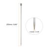 uxcell 4Pcs 4.5mm(7) Single Pointed Knitting Needles Stainless Steel 9.84 Inches Length Metal Weaving Tool for Handmade Projects DIY Knitting view 2