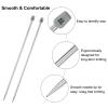 uxcell 4Pcs 4.5mm(7) Single Pointed Knitting Needles Stainless Steel 9.84 Inches Length Metal Weaving Tool for Handmade Projects DIY Knitting view 3
