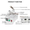 Foil Hot Stamping Machine, Hot Foil Stamper, with LCD Digital Display, 45-280C Temperature Adjustable, Easy to Replace, for Leather view 3