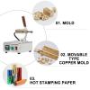 Foil Hot Stamping Machine, Hot Foil Stamper, with LCD Digital Display, 45-280C Temperature Adjustable, Easy to Replace, for Leather view 4