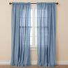 BrylaneHome Poly Cotton Canvas Rod-Pocket Panel - 48" W 108" L, Carolina Blue view 1